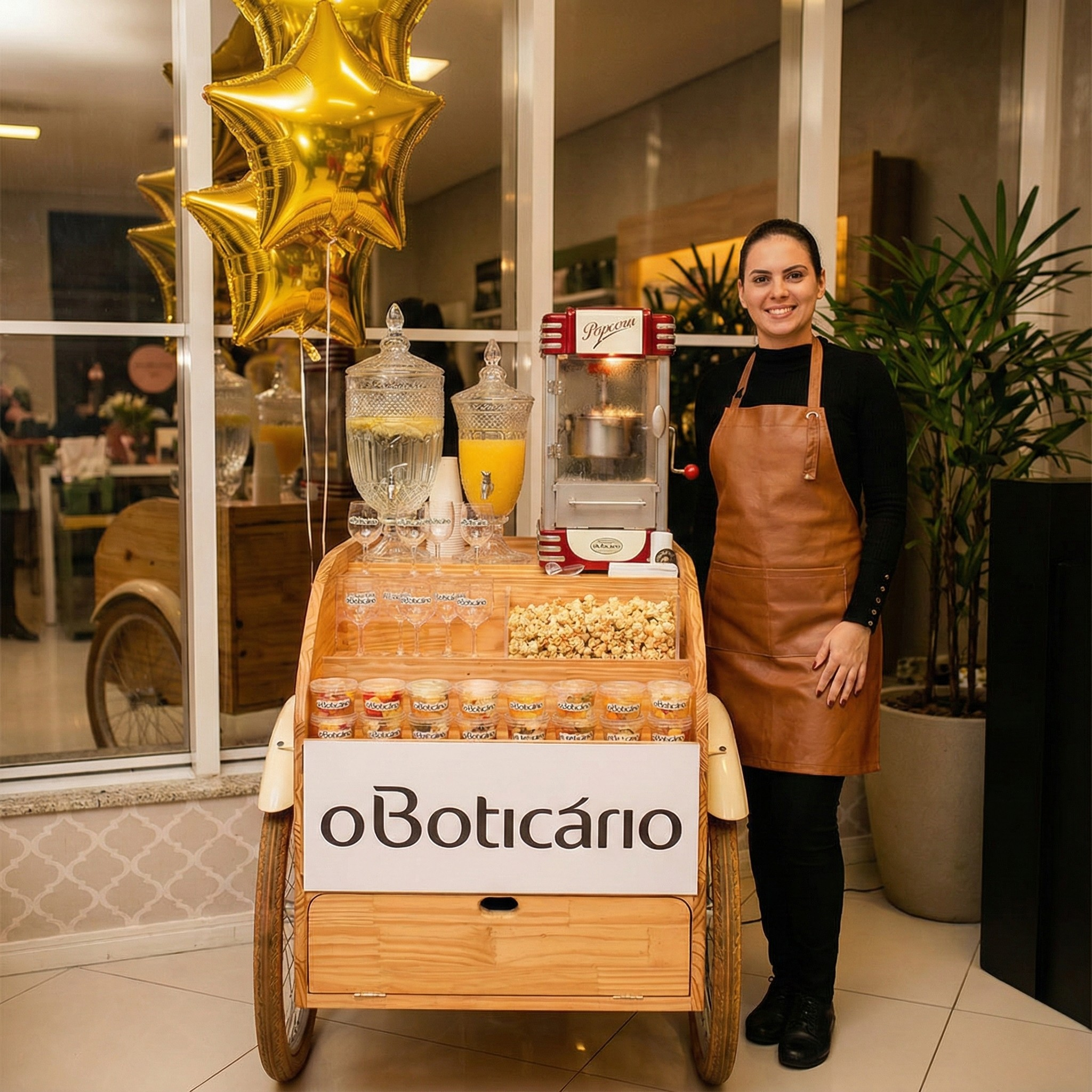 Equipe profissional em evento